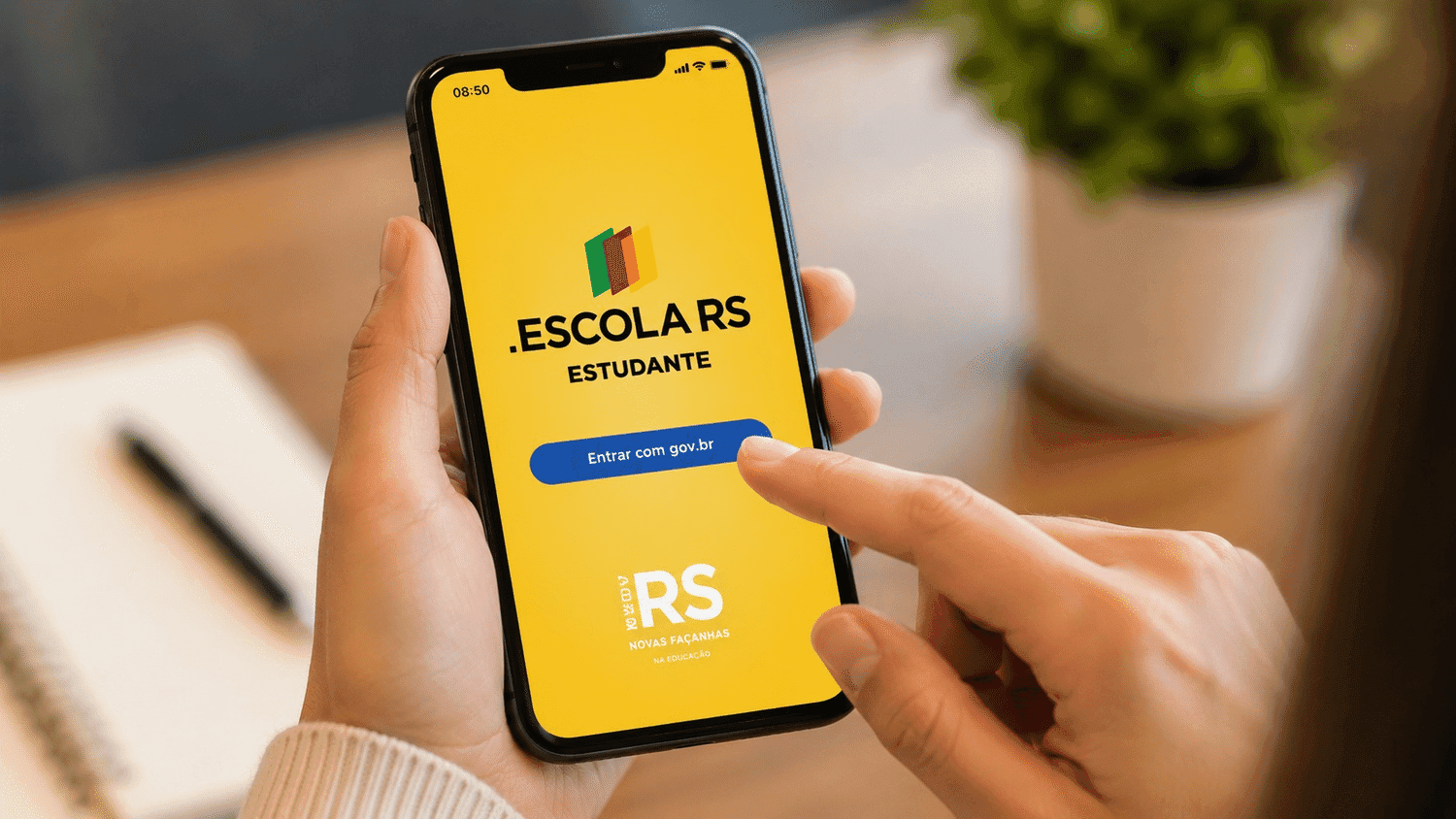 Alunos da rede estadual podem atualizar cadastro pelo aplicativo Escola RS