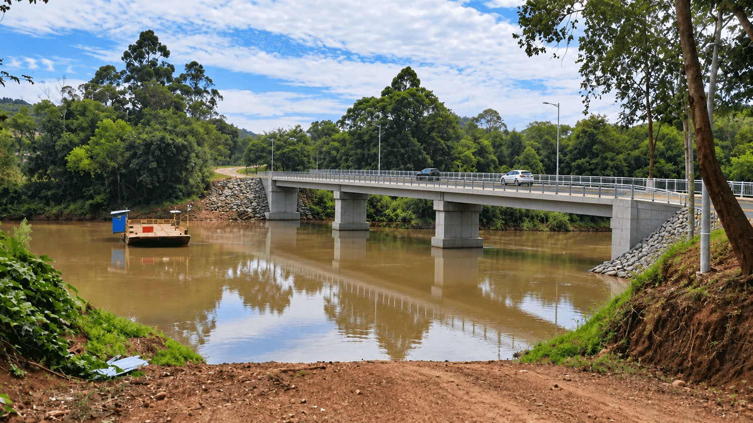 Cerro Grande e Liberato Salzano assinam convênio para construção de ponte sobre o rio da Várzea
