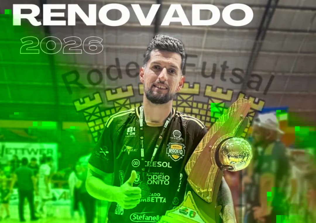 Escolinha Rodeio Futsal renova com o treinador Felipe Fome 